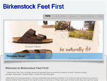 Tablet Screenshot of birkenstockfeetfirst.com